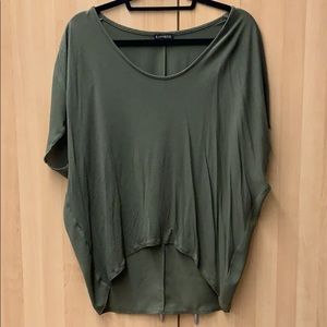 Green high-low Top